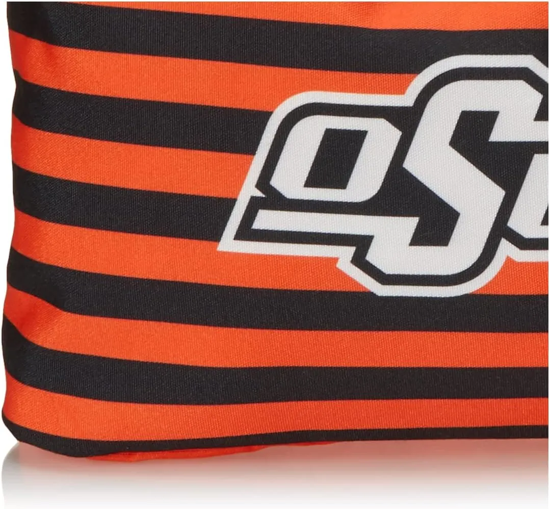 FOCO NCAA College Team Logo Nautical Stripe Tote Beach Bag