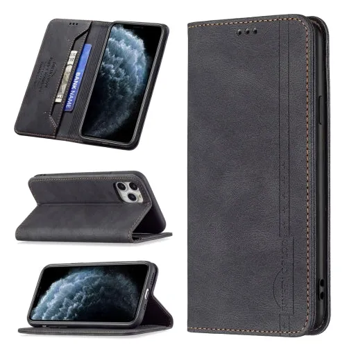 For iPhone 11 Magnetic RFID Blocking Anti-Theft Leather Case with Holder  Card Slots