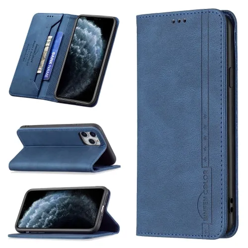 For iPhone 11 Magnetic RFID Blocking Anti-Theft Leather Case with Holder  Card Slots