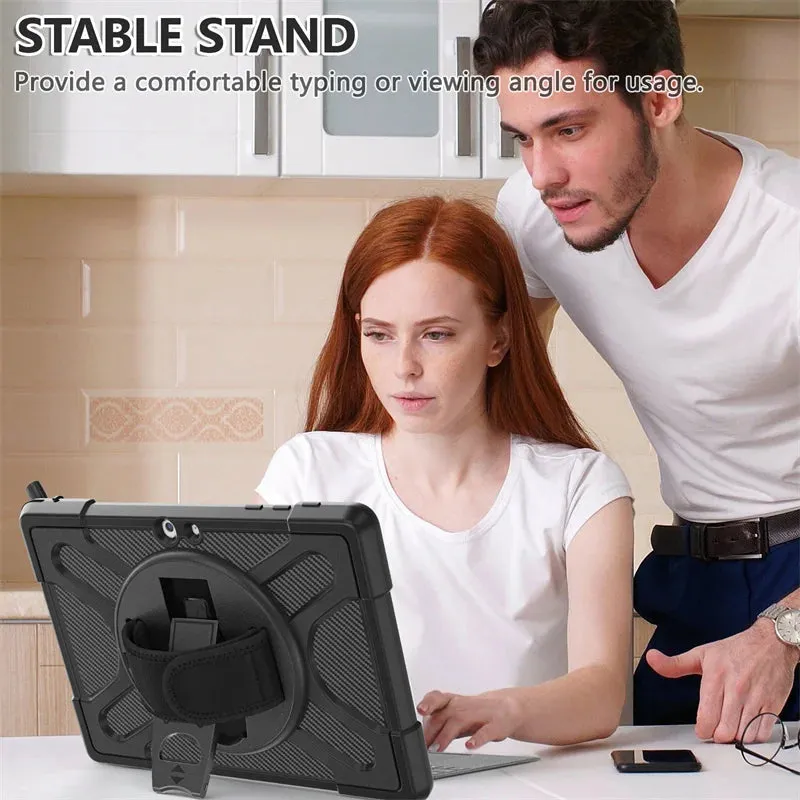 For Microsoft Surface Pro 9 8 13’ 7 Plus 6 5 12.3 Inch Surface Go 4 3 2 1 360 Rotating Shockproof Laptop Case
