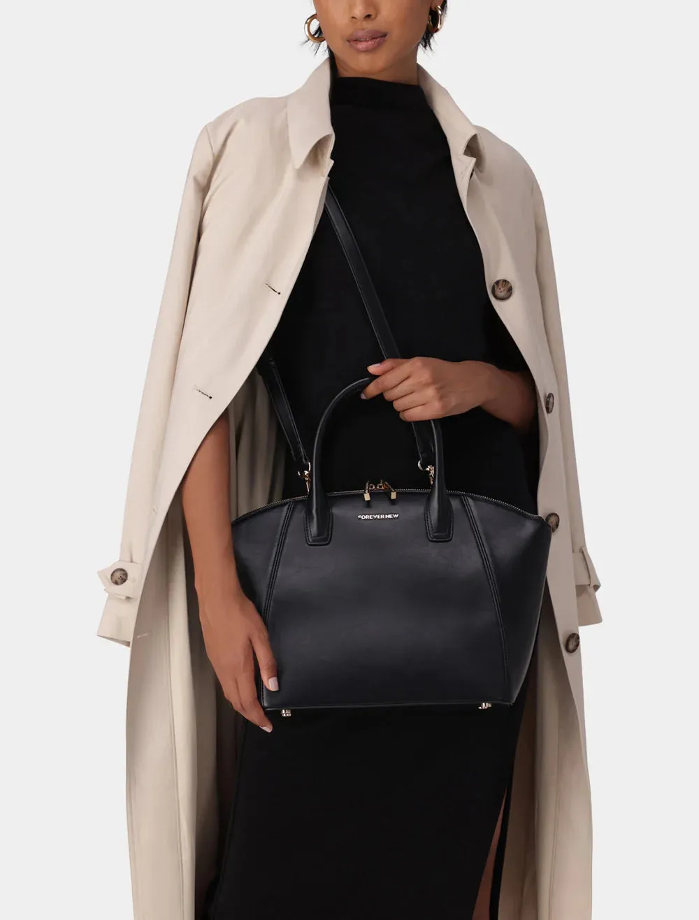 Forever New Olivia Trapeze Tote Bag