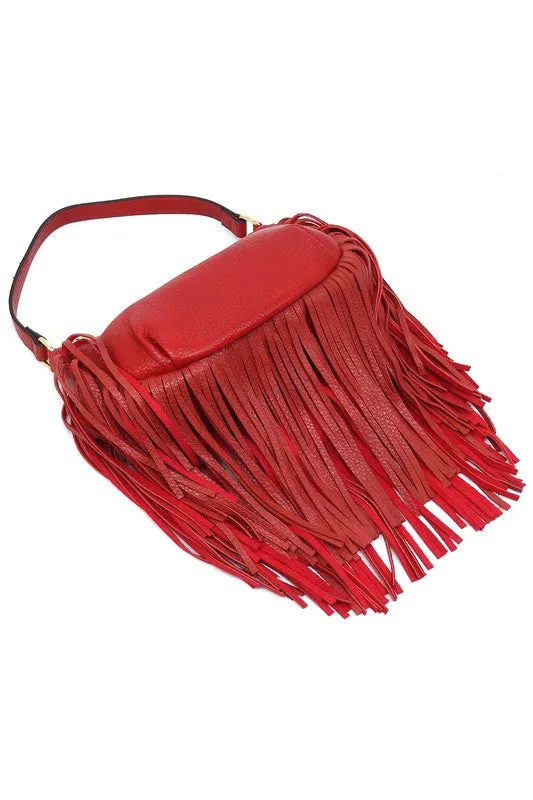 Fringe Hobo Bag