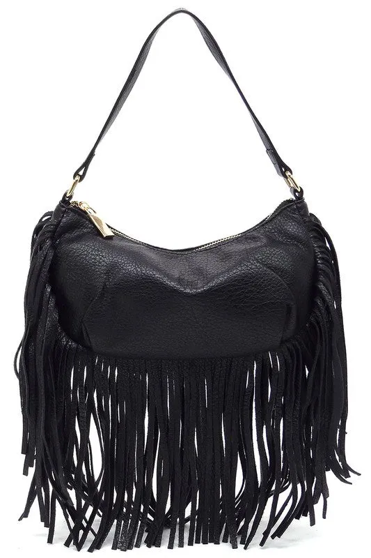 Fringe Hobo Bag