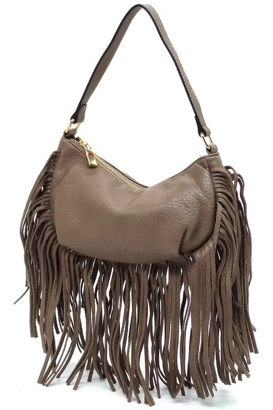 Fringe Hobo Bag