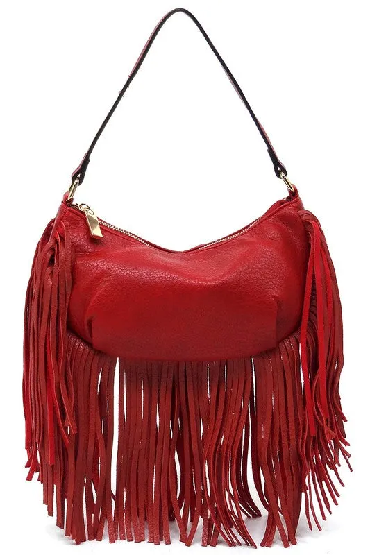 Fringe Hobo Bag