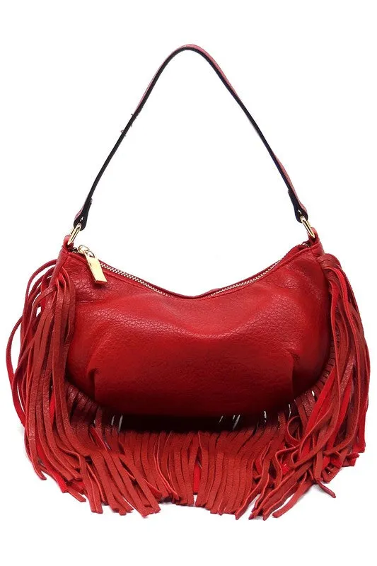 Fringe Hobo Bag