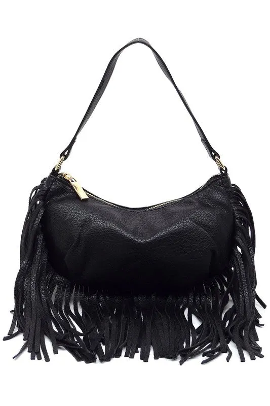 Fringe Hobo Bag