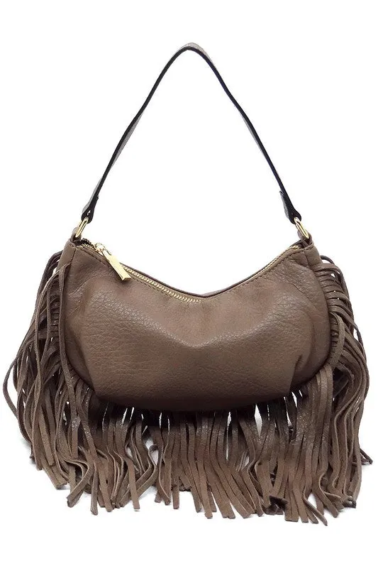 Fringe Hobo Bag