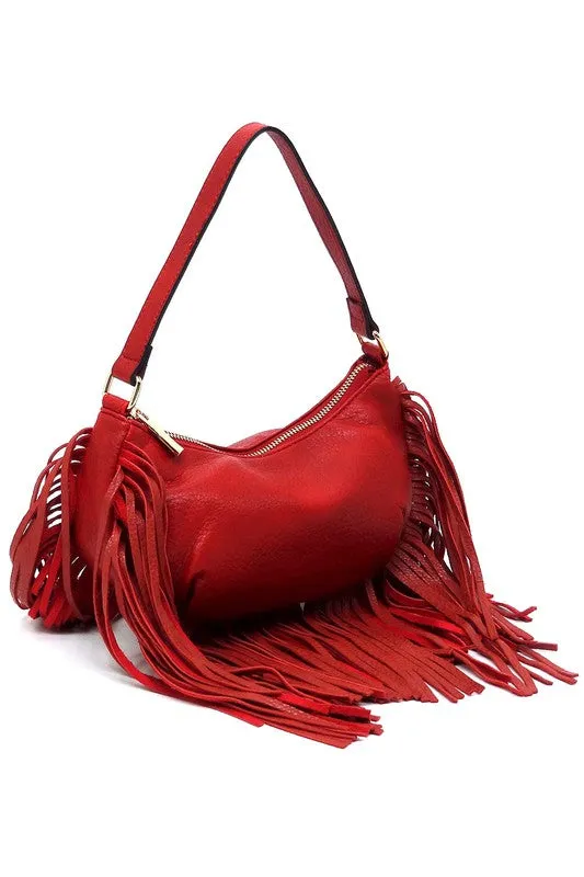 Fringe Hobo Bag