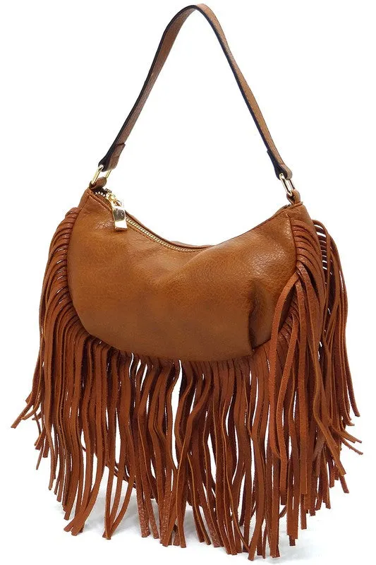 Fringe Hobo Bag