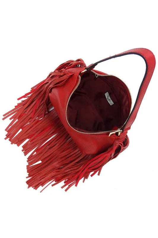 Fringe Hobo Bag