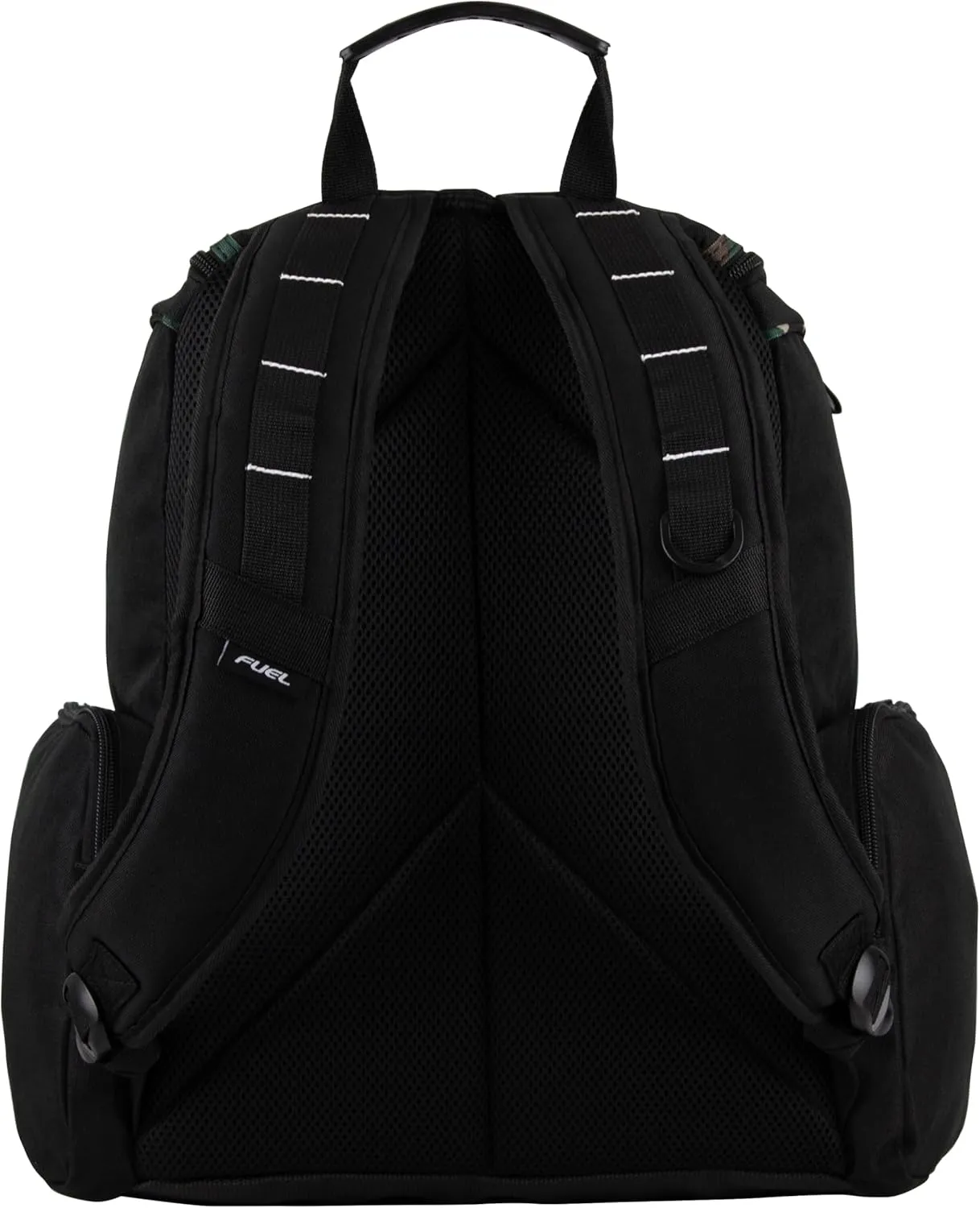 FUEL Oversized Wide Mouth Backpack with Multiple Compartments, Large Storage for Hiking, Work, Classroom, and Traveling - Camo Trim