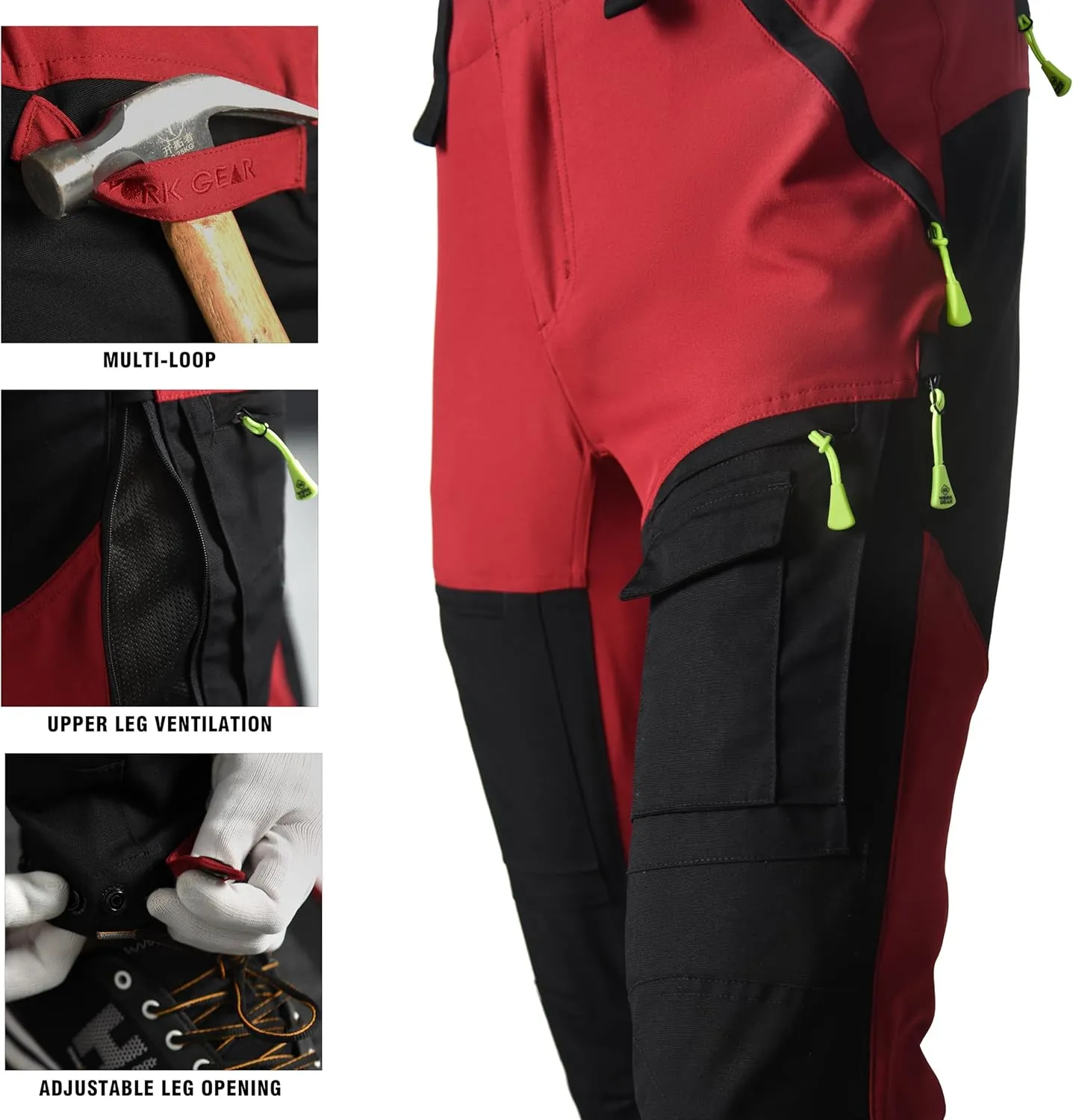 FWG Men's Hiking Pants - Durable Fishing & Work Pants, Ventilated, Multiple Pockets, Design for Outdoors