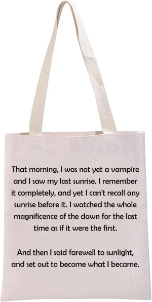 G2TUP Vampire TV Show Inspired Gift Vampire Fan Tote Bag Vampire Handbag