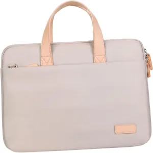Gadpiparty Simple Fashion Laptop Bag Pink Notebook Folder Pockets Detachable Strap Suitable for Business Office Entertainment
