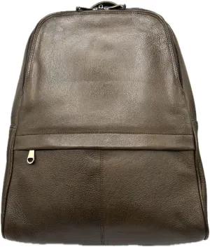 Genuine Leather Backpack Multifunctional Daypack Work Shopping Travel Leisure Everyday Bag (Mocha)