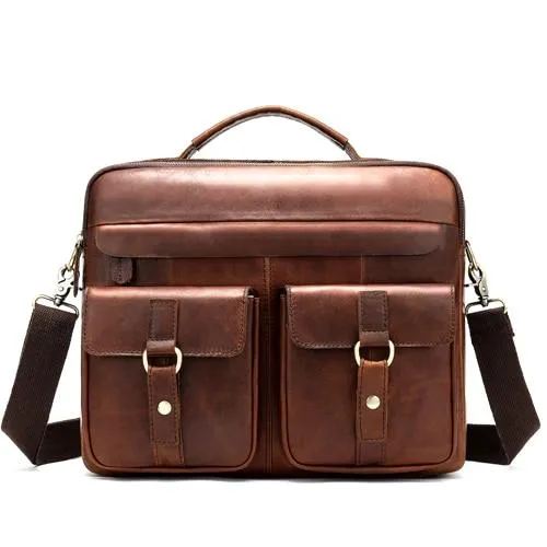 Genuine Leather Men's Price drop All-inclusive selection Bag