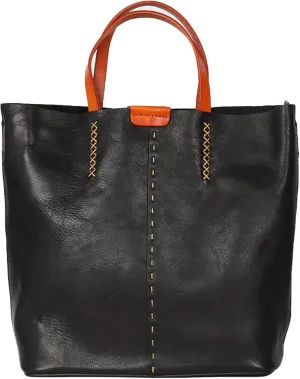 Genuine Leather Tote Bag for Women, Handbag Shoulder Bag with Adjustable Straps and Removable Inner Pouch