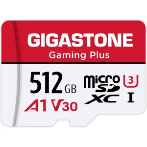 Gigastone 512GB MicroSDXC Memory Card with Adapter  (Refurbished)