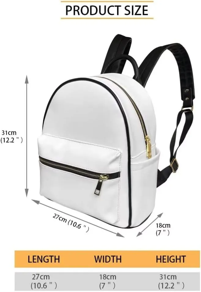 GLENLCWE Cute Mushrooms Backpack Purse Wallet for Women Ladies Multipurpose PU Leather Backpack Shoulder Bag Handbag Coin Credit Card Holder
