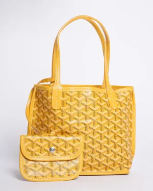 Goyard Mini Anjou Reversible Tote Bag in Goyardine Canvas & Leather