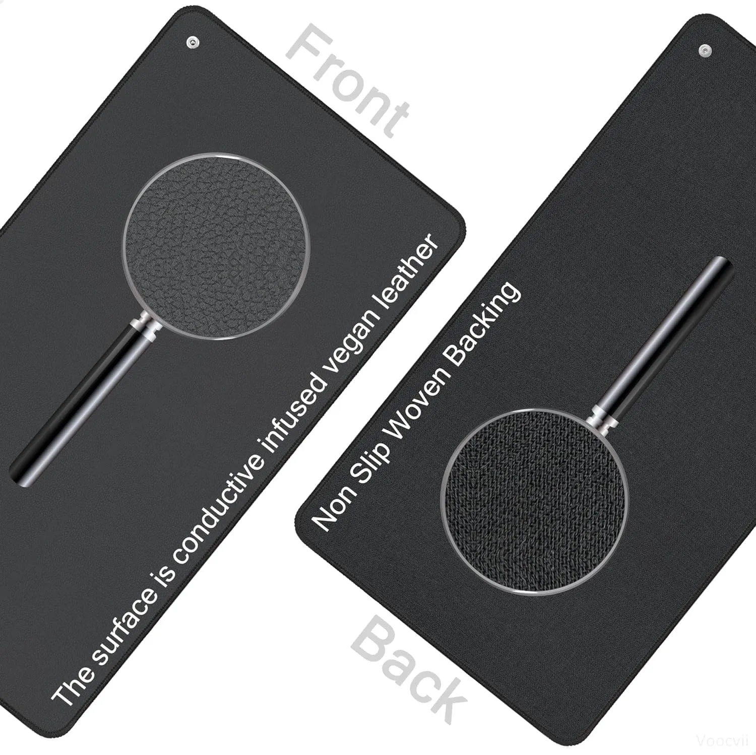 Grounding Mat Foot Pad Grounded Mats 11.8x23.6 Inch Grounding Mat for Desk Laptop with Cord Better Sleep,Balance