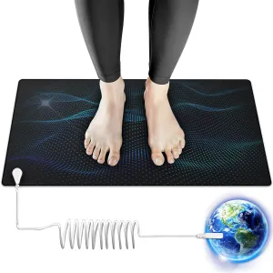 Grounding Mat for Sleep, Energy, Pain Relief, Inflammation, Balance, Wellness, Earth Connection Therapy for Indoor Grounding at Home, Office, or Work 24inch,36inch