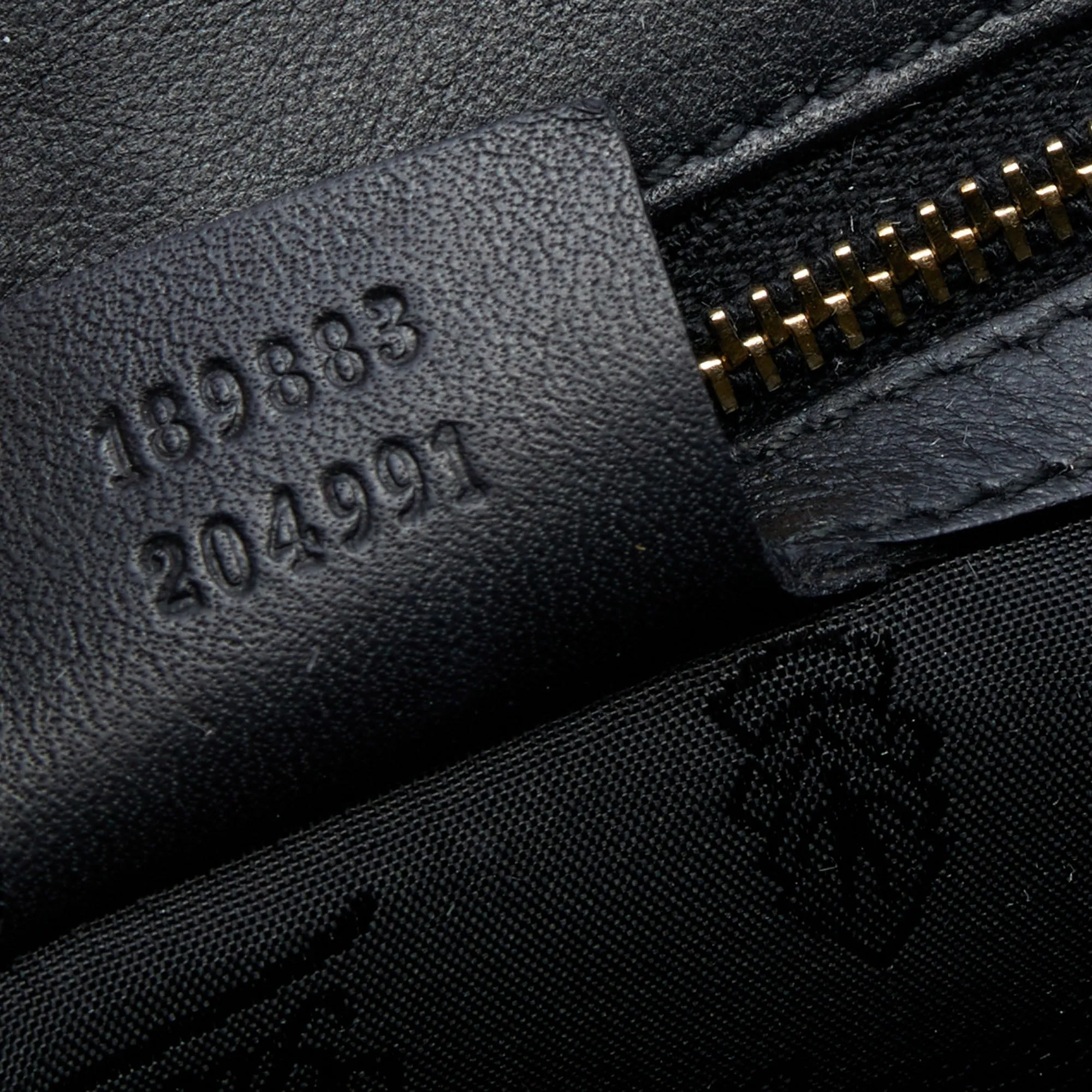 Gucci Black Leather and Coated Canvas Large Dialux Queen Tote