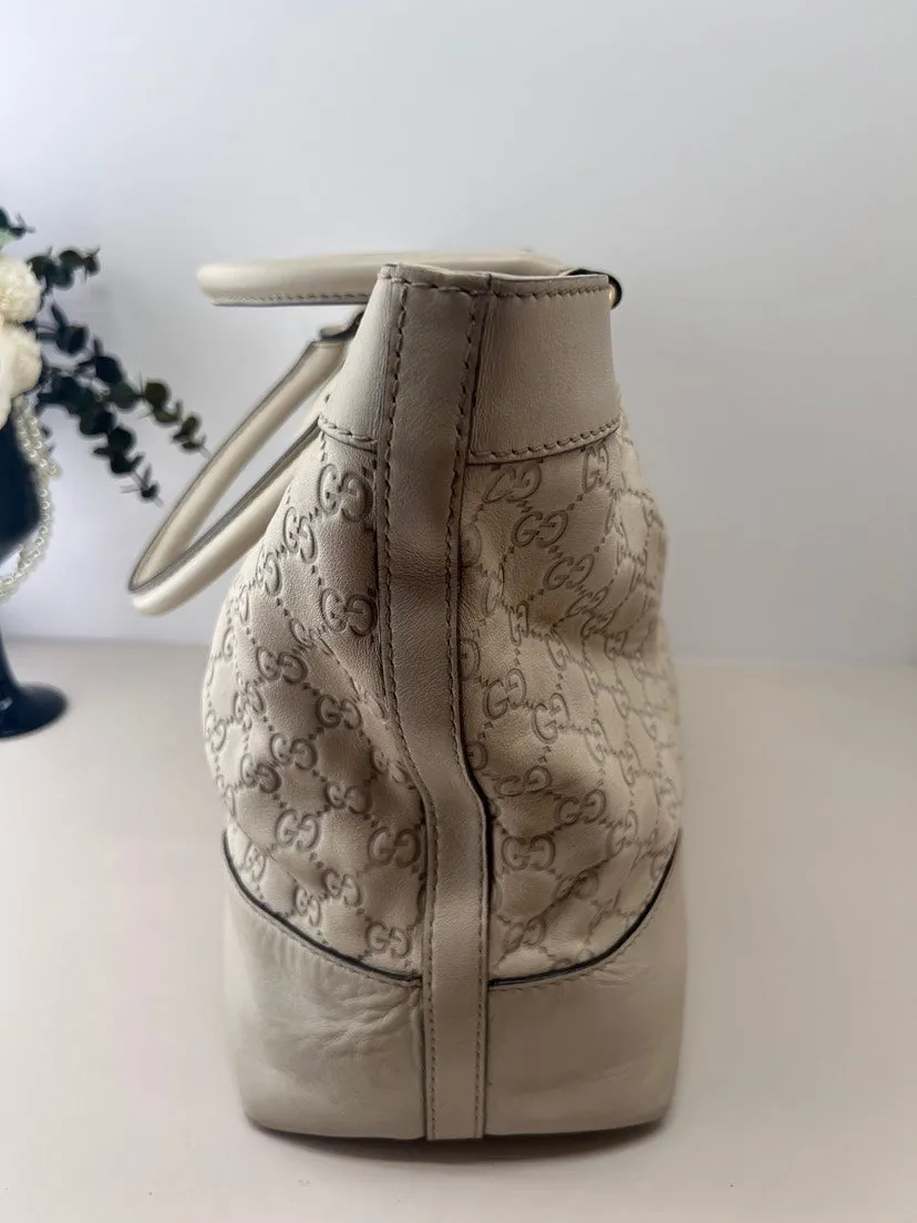 Gucci GG Beige Canvas Tote Bag
