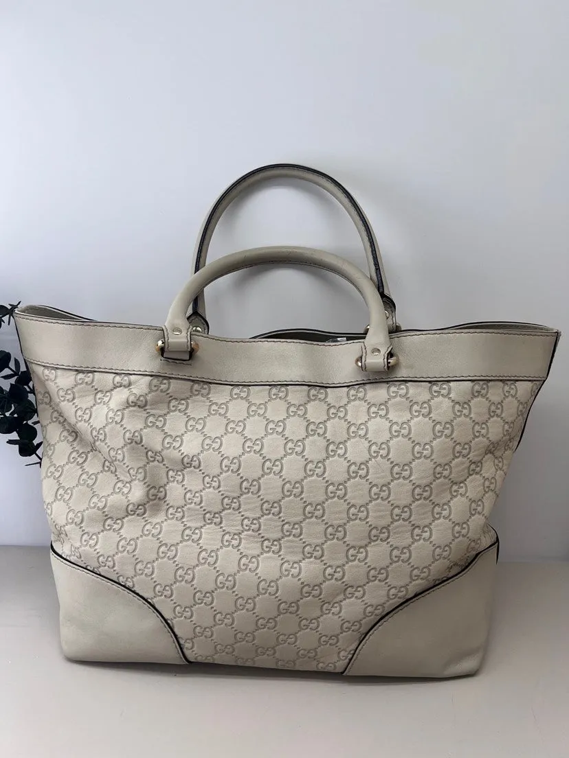 Gucci GG Beige Canvas Tote Bag