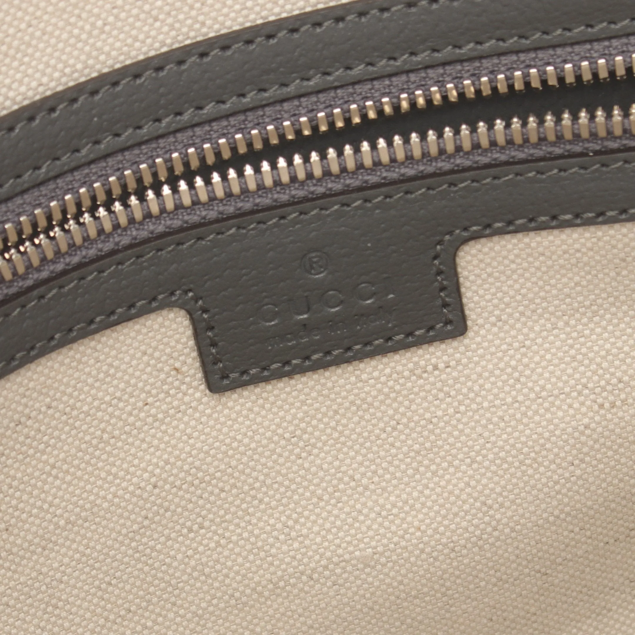 Gucci Ophidia Gg Supreme Medium Briefcase Leather Gray