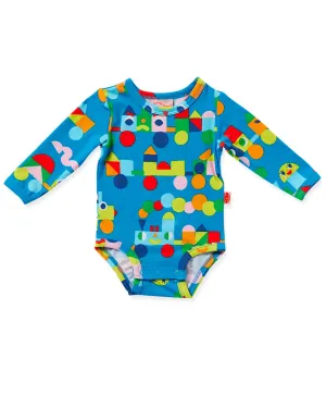 Halcyon Nights - Long Sleeve Bodysuit - Rainbow Express