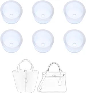 Handbag Feet Silicone Transparent Protector, Compatible with Kelly 25,28,32 /Picotin 18,22. Precisely Fit Purse Hardware (Kelly 25,28,32 /Picotin 18,22)