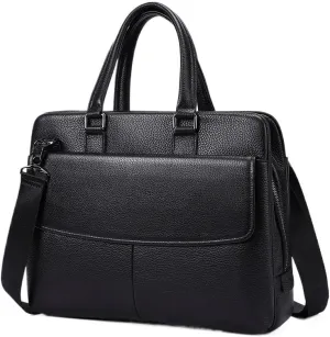 handbag Men's Top Layer Cowhide Briefcase Shoulder Laptop Business Bag