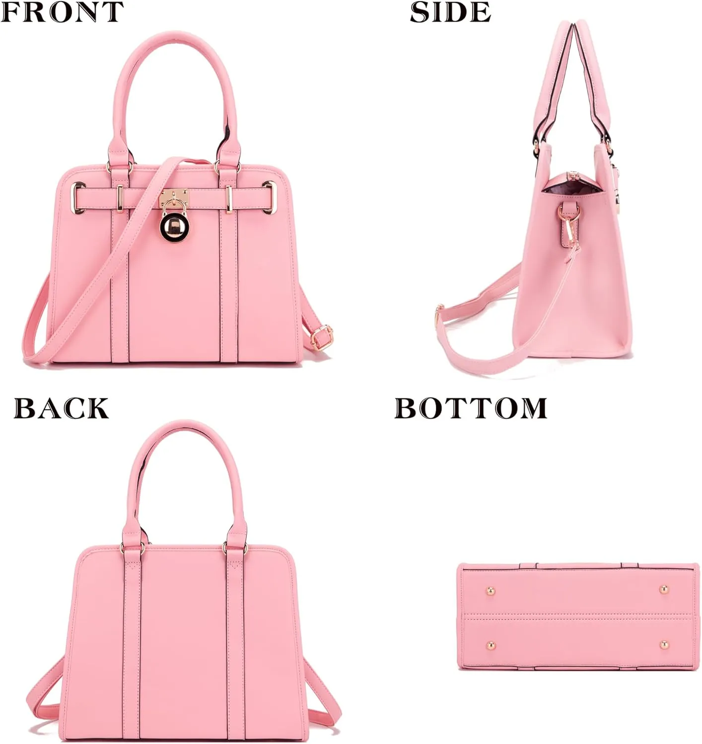 Handbags Sets For Women Shoulder Bags Top Handle Work Satchel Tote Purses Set With Matching Wallet 2pcs