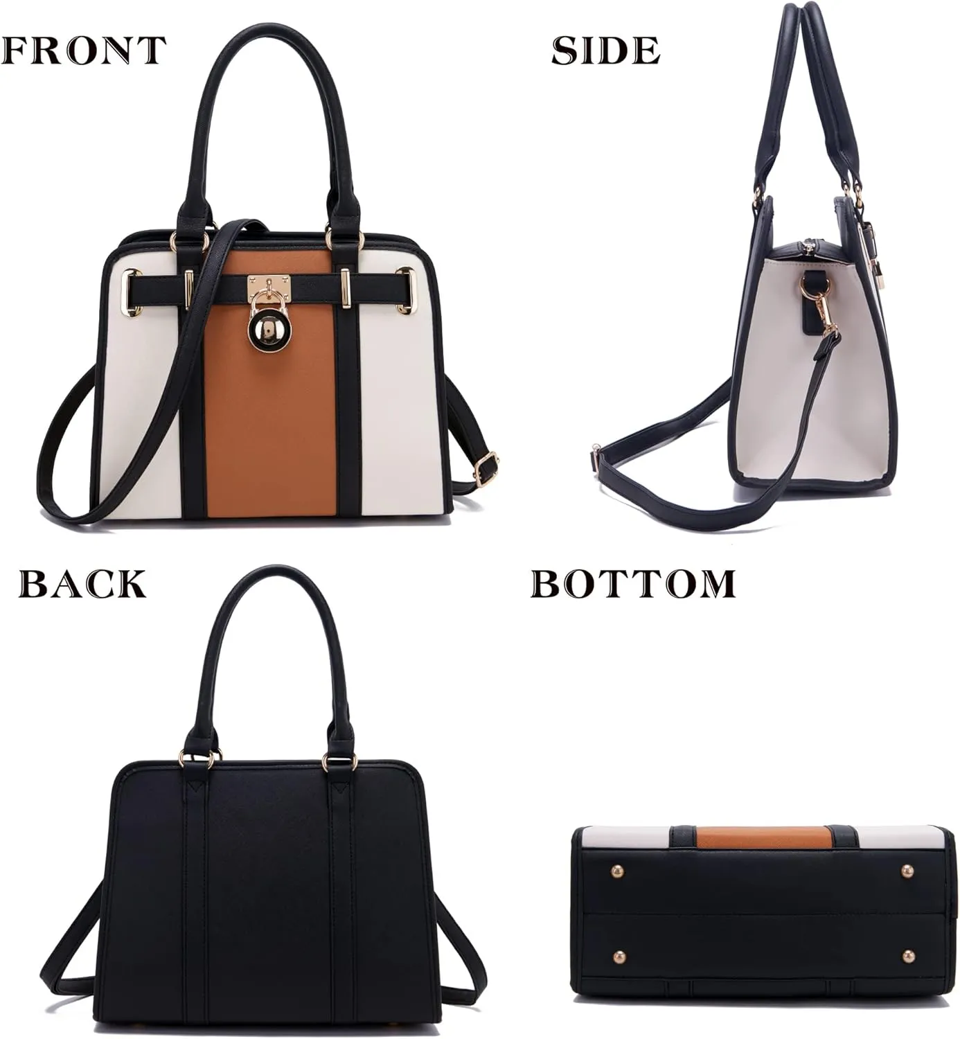 Handbags Sets For Women Shoulder Bags Top Handle Work Satchel Tote Purses Set With Matching Wallet 2pcs