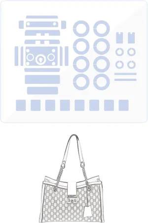 Hardware Protective Film, Compatible with Gucci Padlock Shoulder Bag Purse Hardware Sticker Transparent, Anti-Scratch, Clear