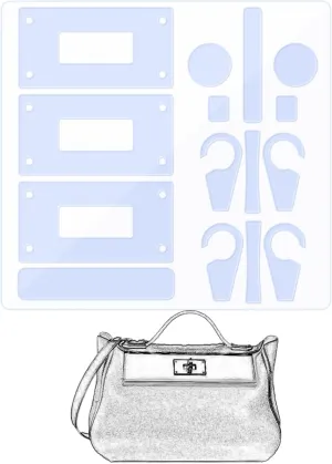 Hardware Protective Film, Compatible with Hermes 24/24(size 29). Purse Hardware Sticker Transparent, Anti-Scratch, Clear