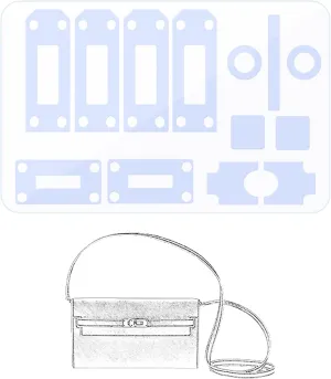 Hardware Protective Film, Compatible with Kelly to go. Purse Hardware Sticker Transparent, Anti-Scratch, Clear