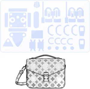 Hardware Protective Film, Compatible with Pochette Metis. Purse Hardware Sticker Transparent, Anti-Scratch, Clear