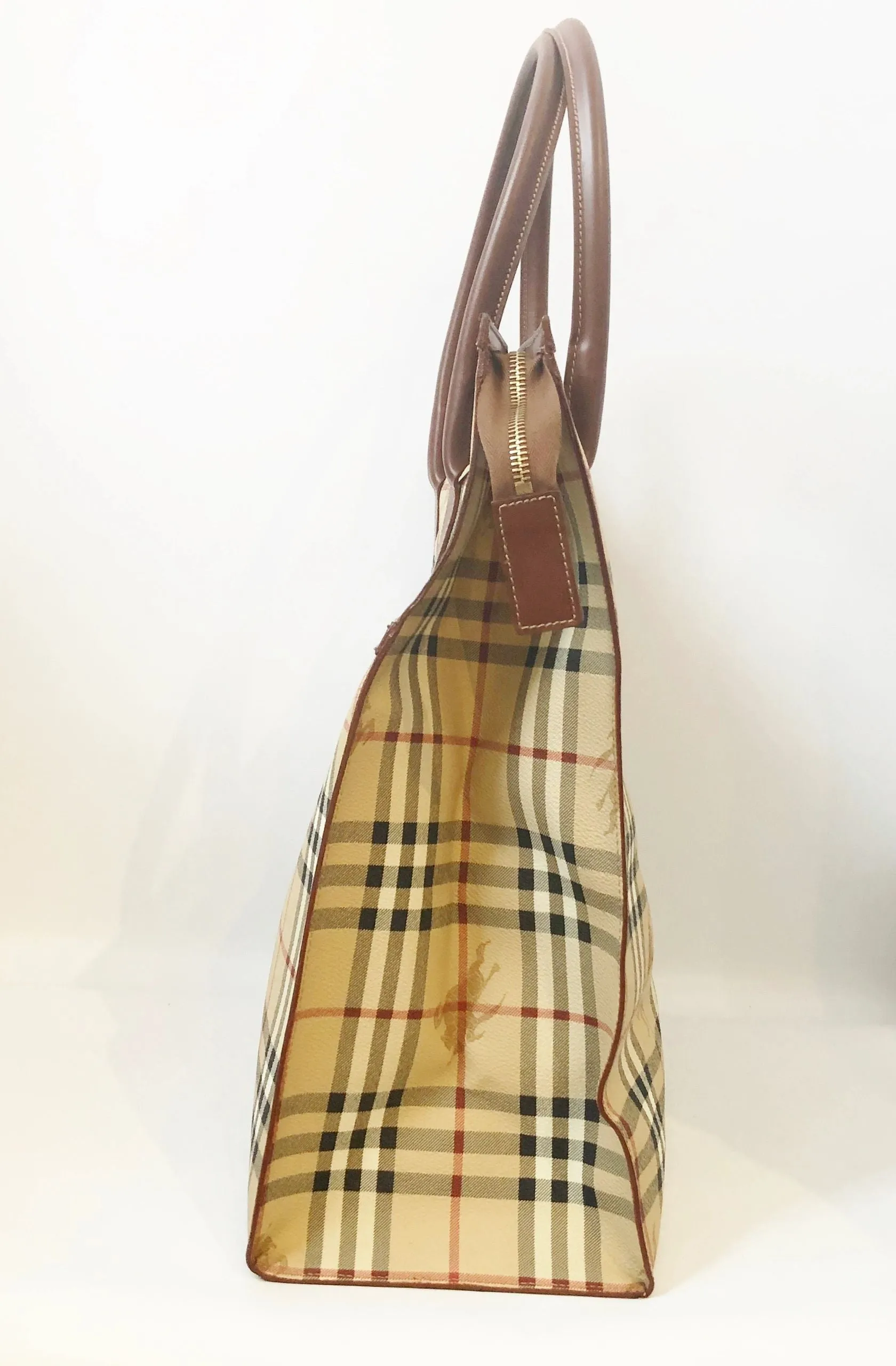 Haymarket Tote With Leather Trim