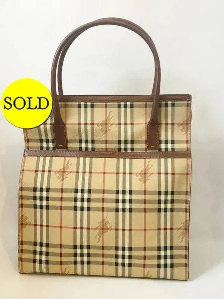 Haymarket Tote With Leather Trim