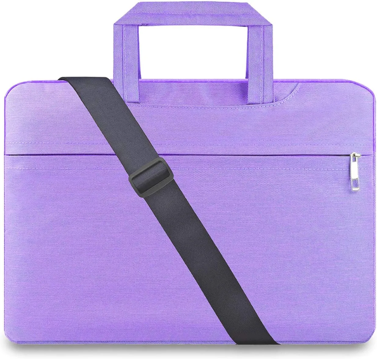 HESTECH Denim Fabric 15-15.6 Laptop Shoulder Bag Sleeve Briefcase Carrying Case for MacBook / Surface Book / Ultrabook with Denim Fabric, Purple