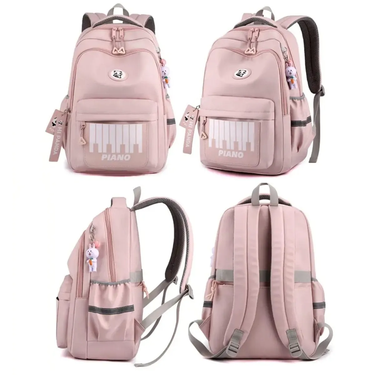 Hi Panda Piano Backpack - Cool, Spacious & Lightweight School Bag