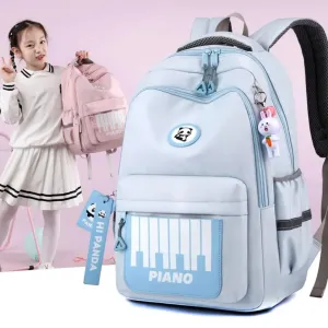 Hi Panda Piano Backpack - Cool, Spacious & Lightweight School Bag