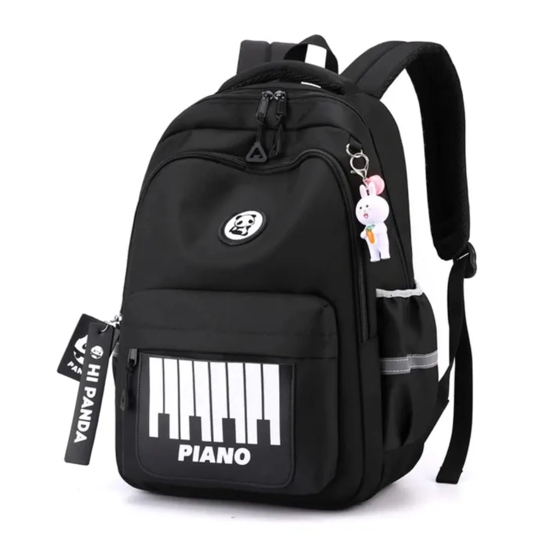 Hi Panda Piano Backpack - Cool, Spacious & Lightweight School Bag