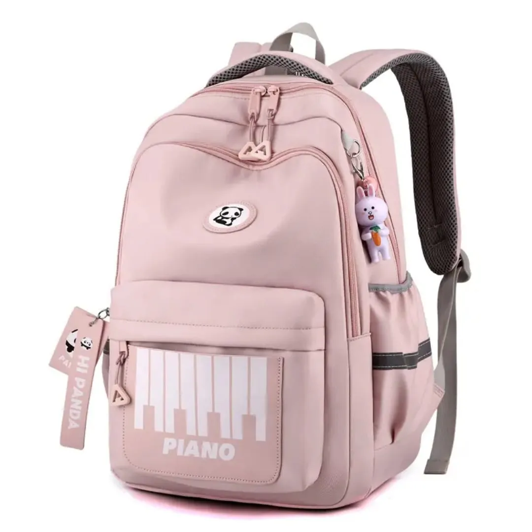 Hi Panda Piano Backpack - Cool, Spacious & Lightweight School Bag