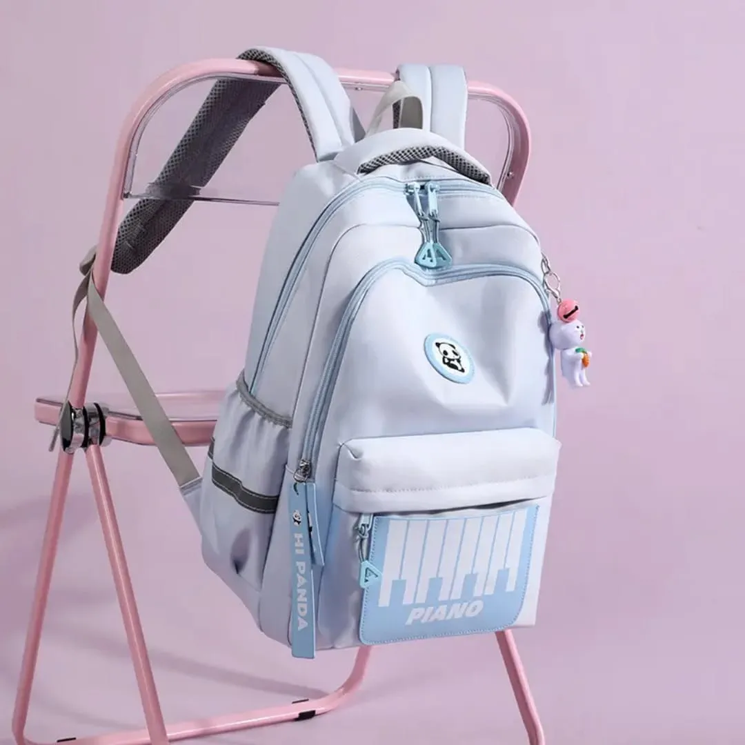 Hi Panda Piano Backpack - Cool, Spacious & Lightweight School Bag