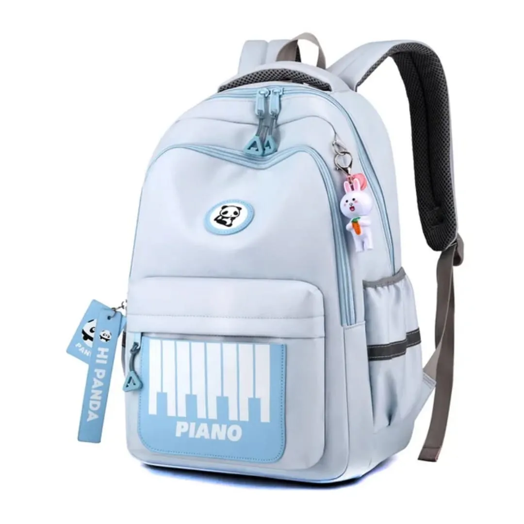 Hi Panda Piano Backpack - Cool, Spacious & Lightweight School Bag