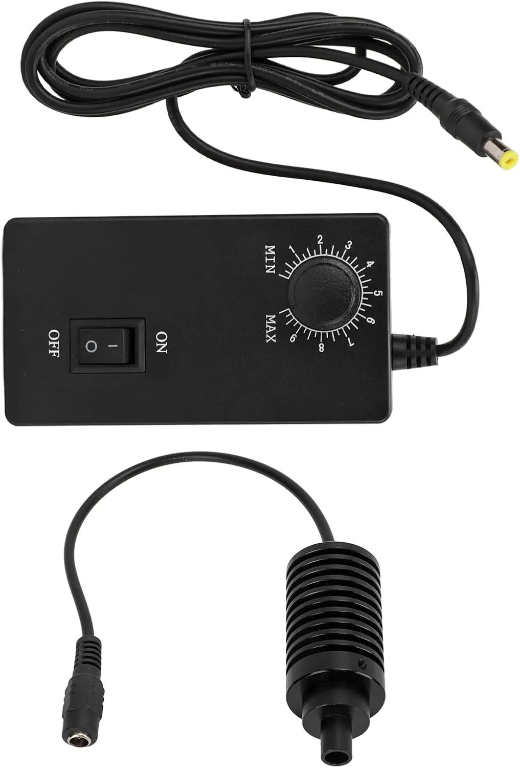 High Brightness Microscope LED Coaxial Light - AC100V-240V, Φ9mm Spot Light for Industrial Microscopes, Fiber Optic Tools and Coaxial Illumination (White, US Plug)
